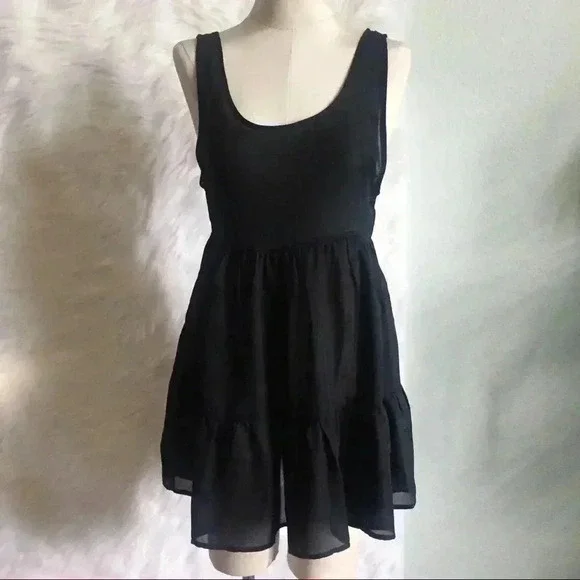 NWT Tobi Black Dress with Open Back - Picture 1 of 6